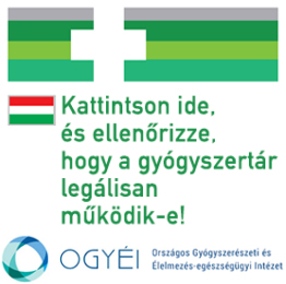Ellenőrizze,hogy a gyógyszertár legálisan működik-e